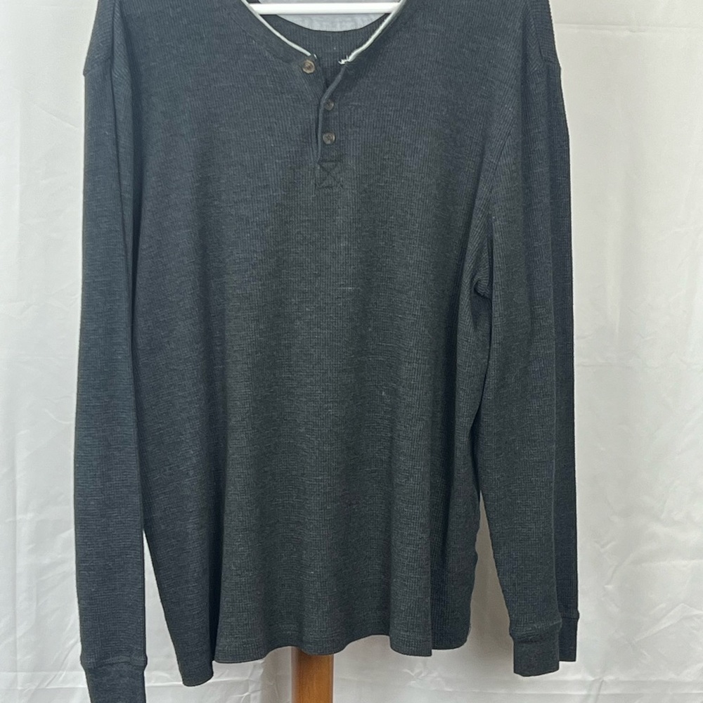 Club Room Men’s Thermal Long Sleeve Gray Size XL $22